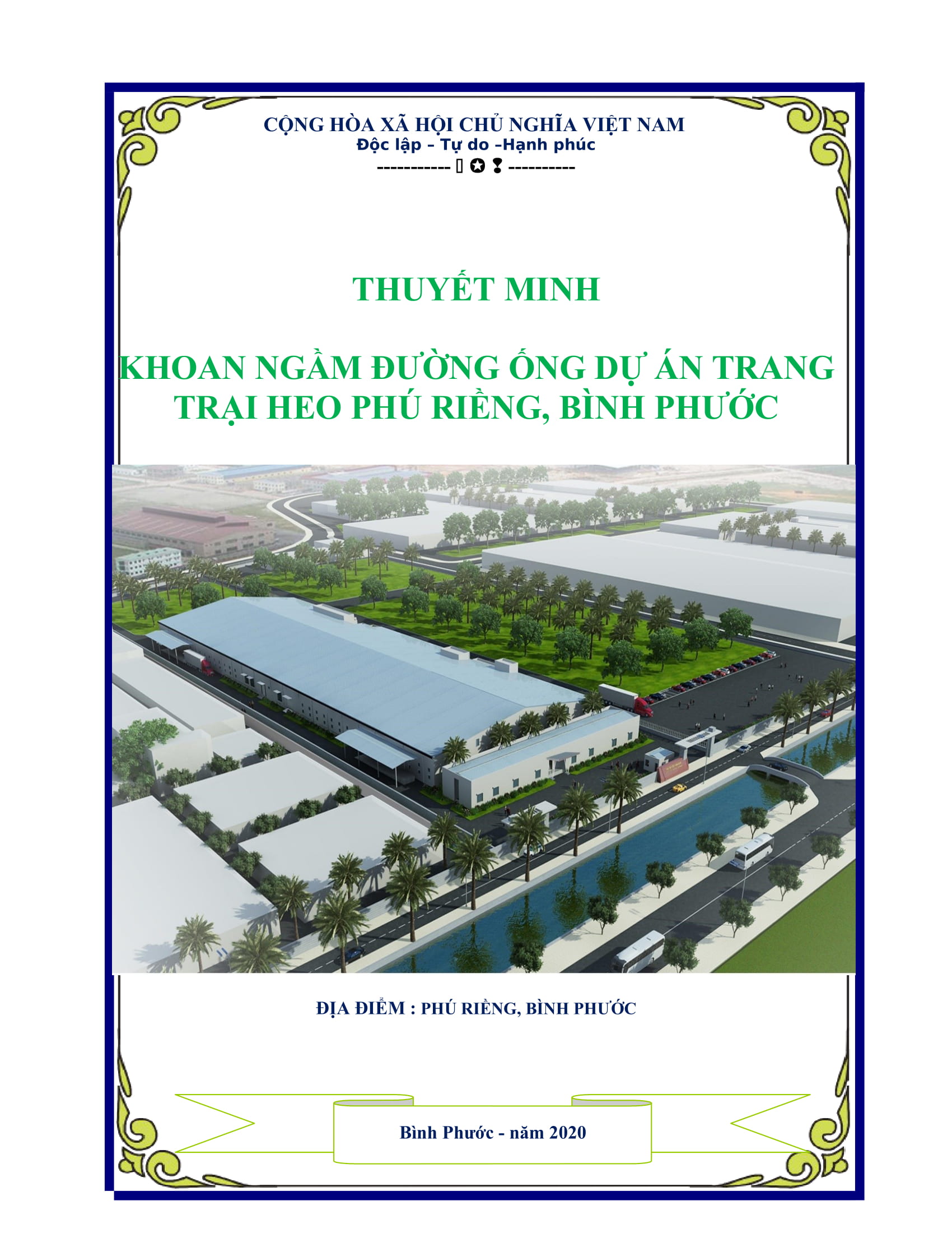 KHOAN NGẦM ĐƯỜNG ỐNG DỰ ÁN TRANG TRẠI HEO PHÚ RIỀNG, BÌNH PHƯỚC